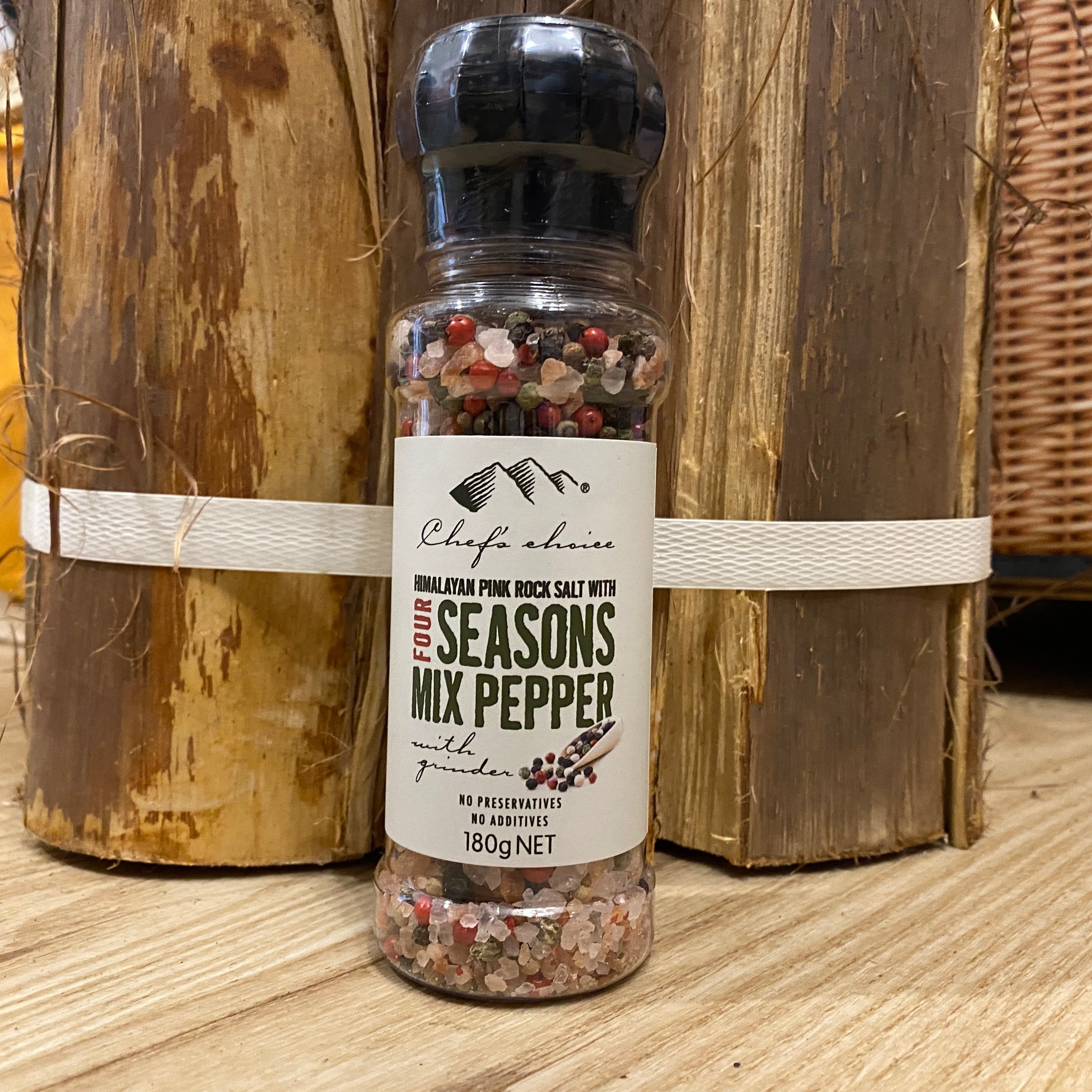 ヒマラヤピンクソルトwith 4シーズンミックスペッパー180g シェフズ